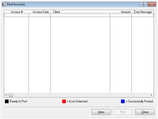 Post invoices