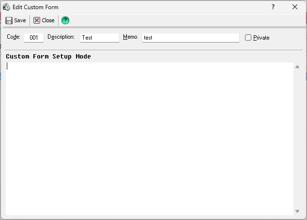 How to create a custom form template